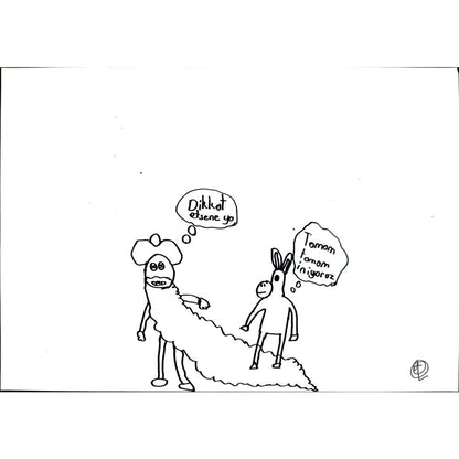 Artun Tanrıverdi 29x21cm Orijinal Karikatür BOD01381