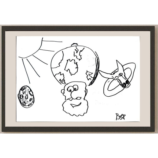 Batuhan Bezcioğlu 29x21cm Orijinal Karikatür BOD01382