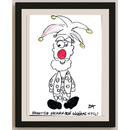 Batuhan Bezcioğlu 29x21cm Orijinal Karikatür BOD01387