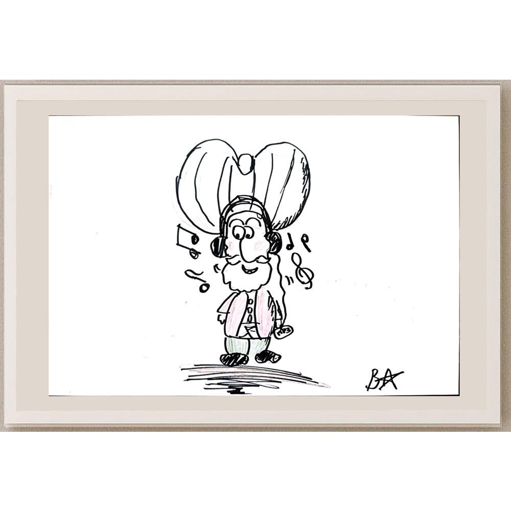Batuhan Bezcioğlu 29x21cm Orijinal Karikatür BOD01388