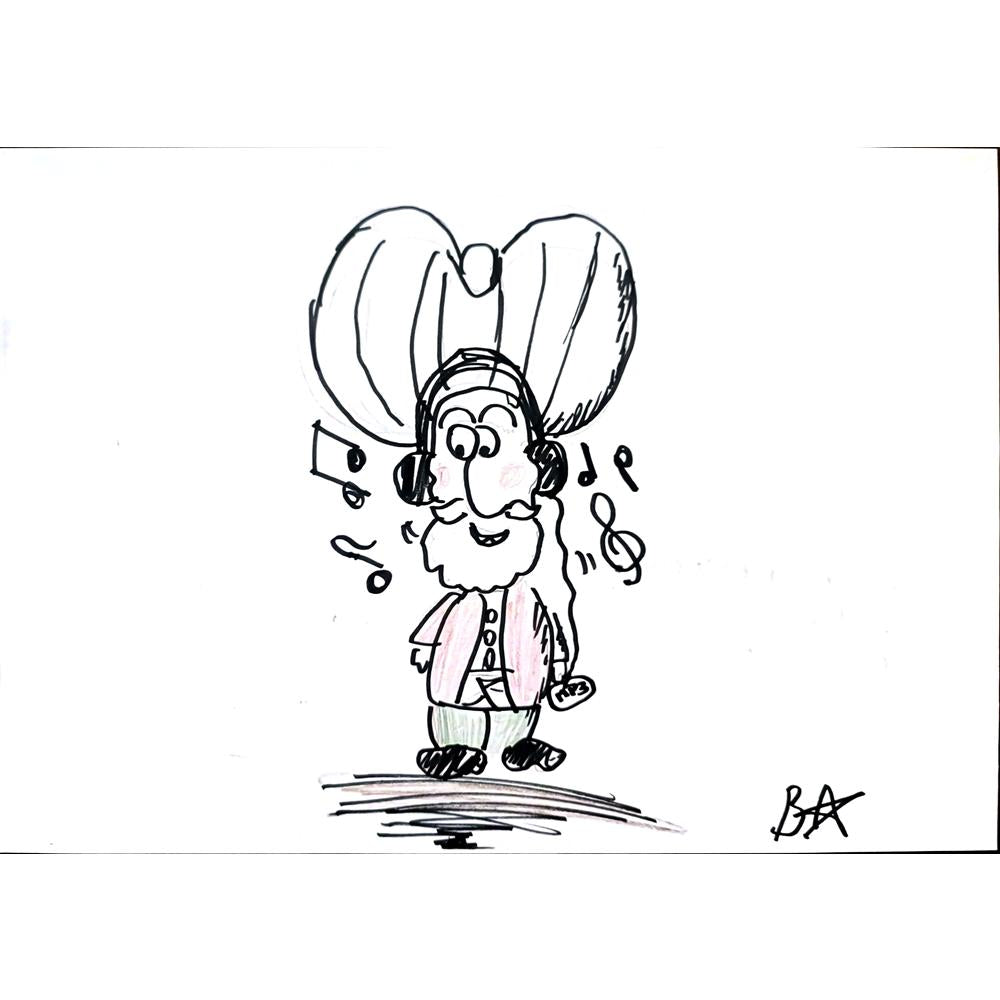 Batuhan Bezcioğlu 29x21cm Orijinal Karikatür BOD01388