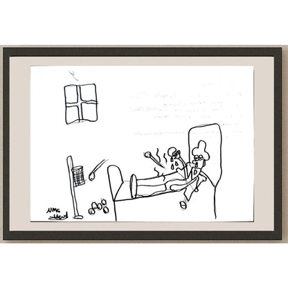Ufuk Mergen 29x21cm Orijinal Karikatür BOD01389