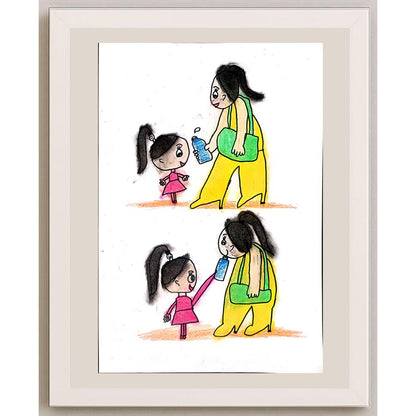 Han Chang 29x21cm Orijinal Karikatür BOD01391