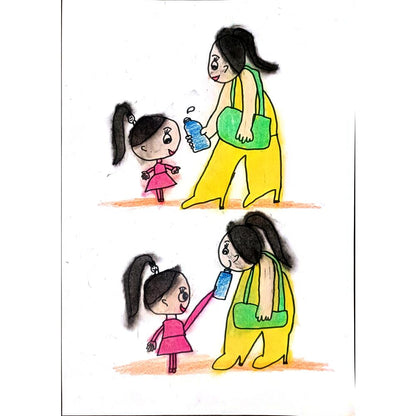 Han Chang 29x21cm Orijinal Karikatür BOD01391
