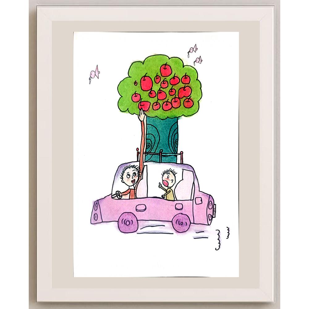 Han Chang 29x21cm Orijinal Karikatür BOD01392