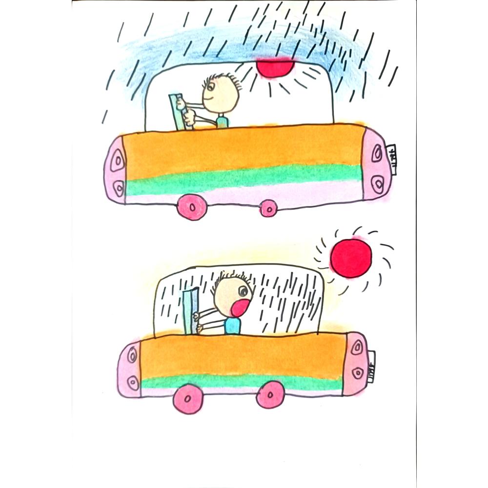 Han Chang 29x21cm Orijinal Karikatür BOD01393