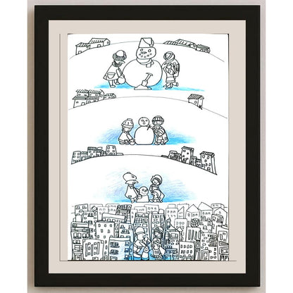 Han Chang 29x21cm Orijinal Karikatür BOD01394