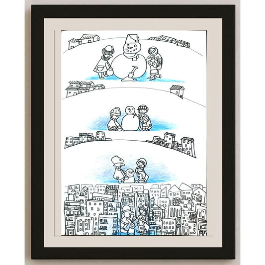 Han Chang 29x21cm Orijinal Karikatür BOD01394