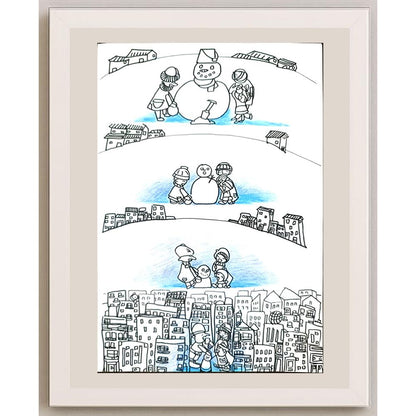 Han Chang 29x21cm Orijinal Karikatür BOD01394