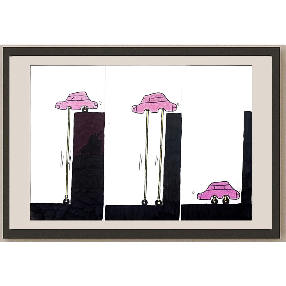Wang Xile 29x21cm Orijinal Karikatür BOD01395