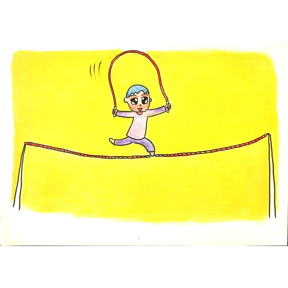 Wang Xile 29x21cm Orijinal Karikatür BOD01396