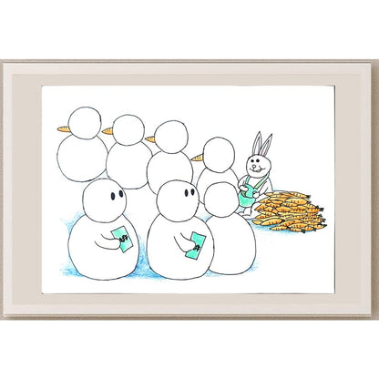 Zhang Si Qi 29x21cm Orijinal Karikatür BOD01401