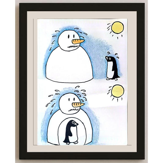 Zhang Si Qi 29x21cm Orijinal Karikatür BOD01402