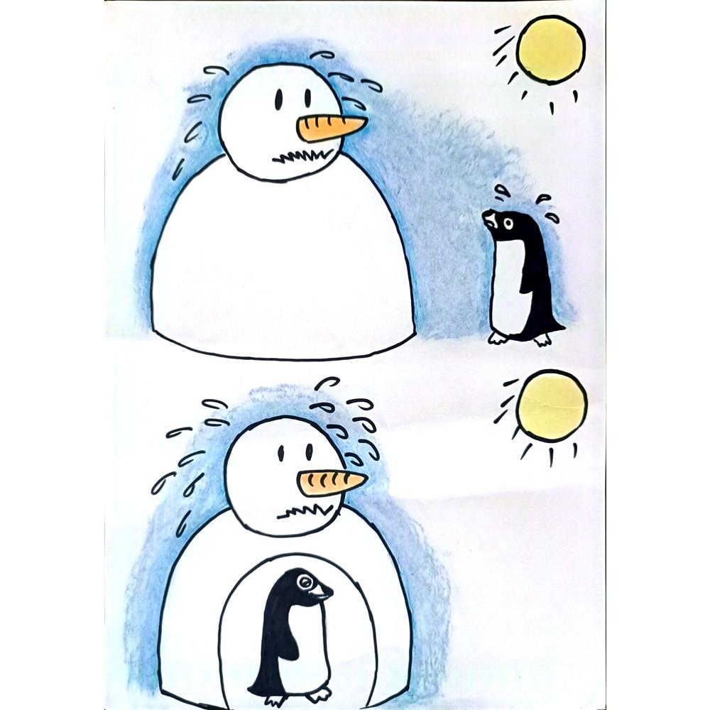 Zhang Si Qi 29x21cm Orijinal Karikatür BOD01402