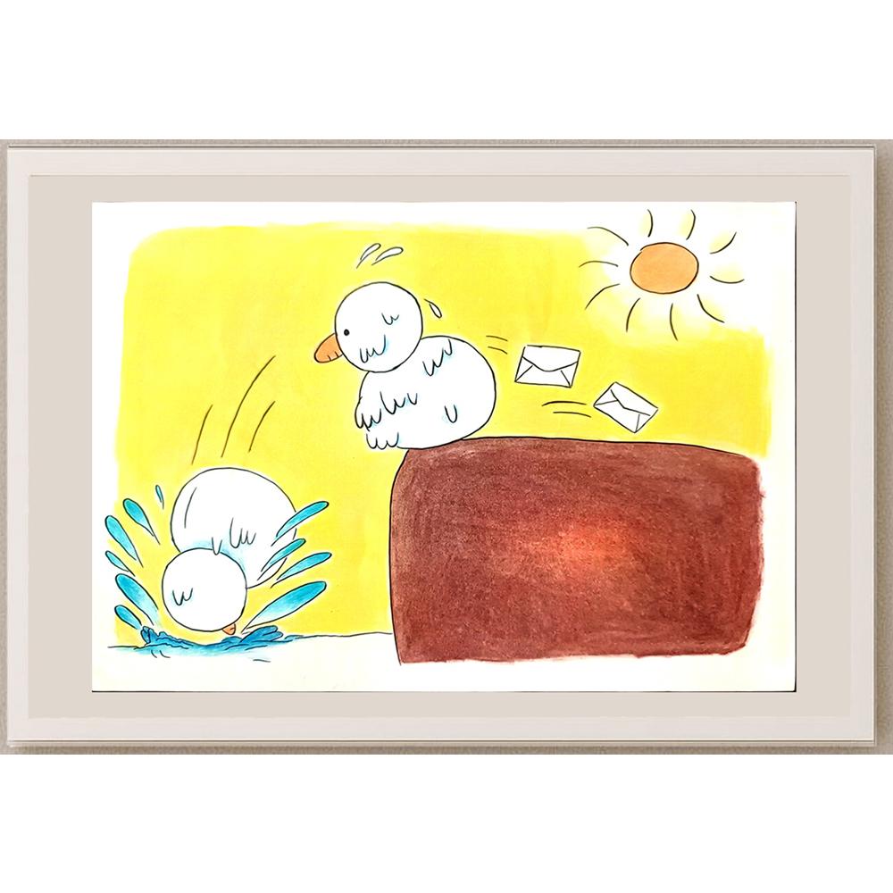 Cheng Lin Oian 29x21cm Orijinal Karikatür BOD01407
