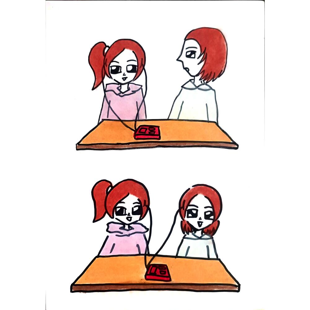 Wang Xile 29x21cm Orijinal Karikatür BOD01410