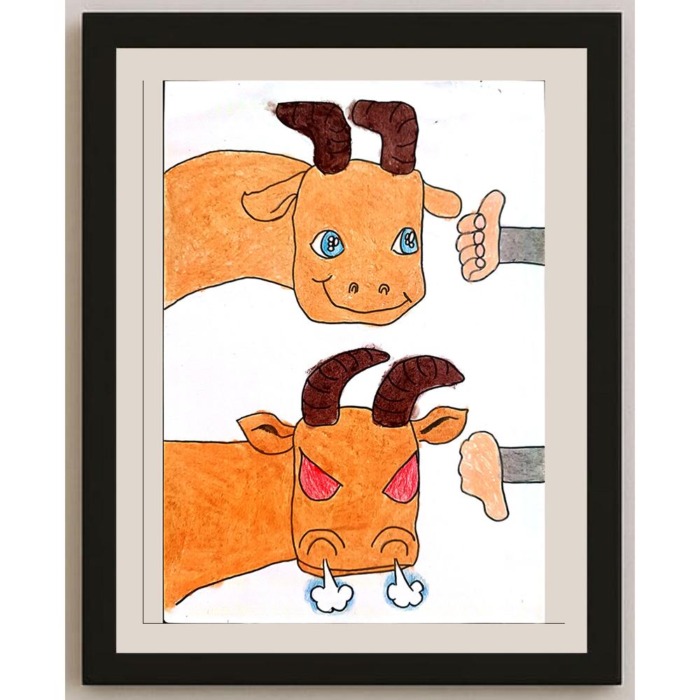 Lin Ya Di 29x21cm Orijinal Karikatür BOD01413