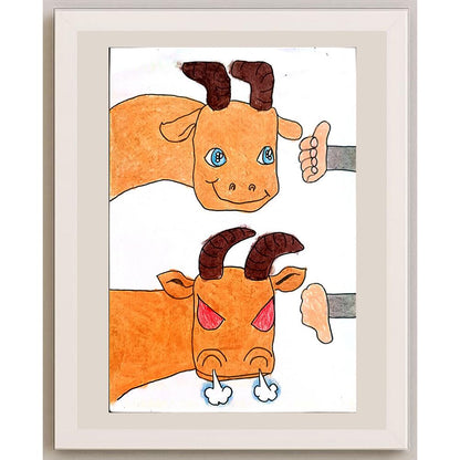 Lin Ya Di 29x21cm Orijinal Karikatür BOD01413