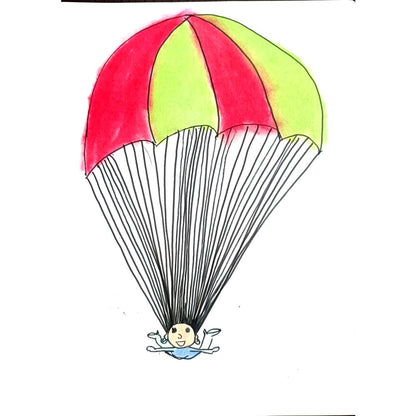 Chen Jinpeng 29x21cm Orijinal Karikatür BOD01414