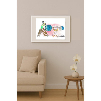 Zhang Si Qi 29x21cm Orijinal Karikatür BOD01415