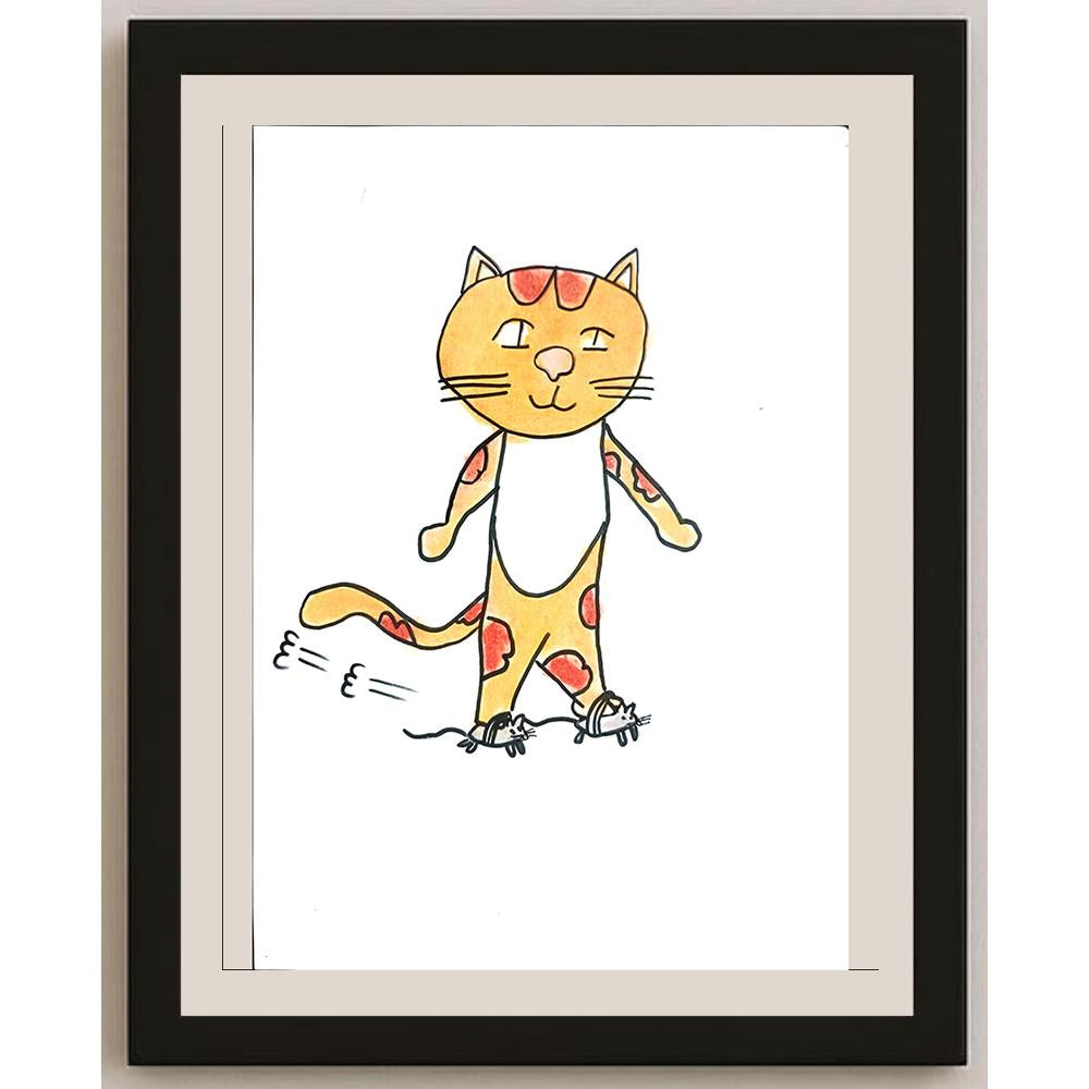 Zhang Si Qi 29x21cm Orijinal Karikatür BOD01416