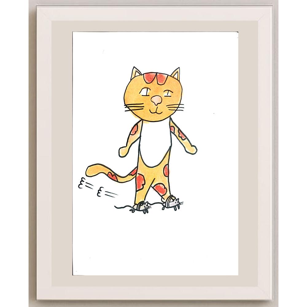 Zhang Si Qi 29x21cm Orijinal Karikatür BOD01416