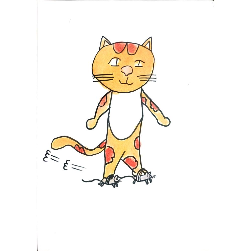 Zhang Si Qi 29x21cm Orijinal Karikatür BOD01416