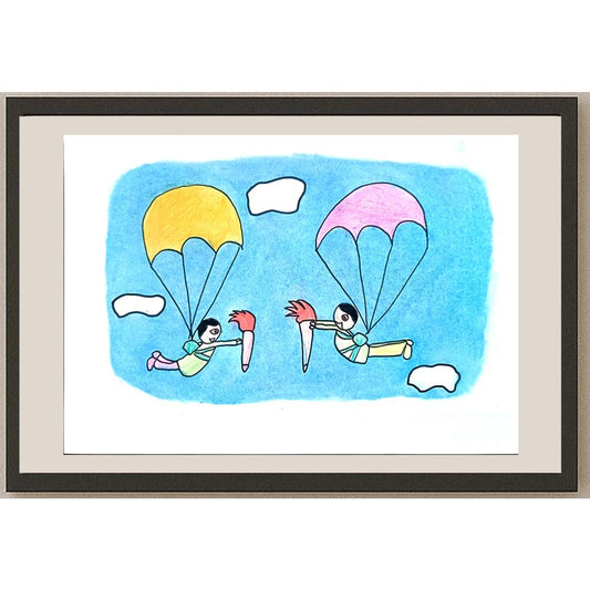 Mu Yujia 29x21cm Orijinal Karikatür BOD01418