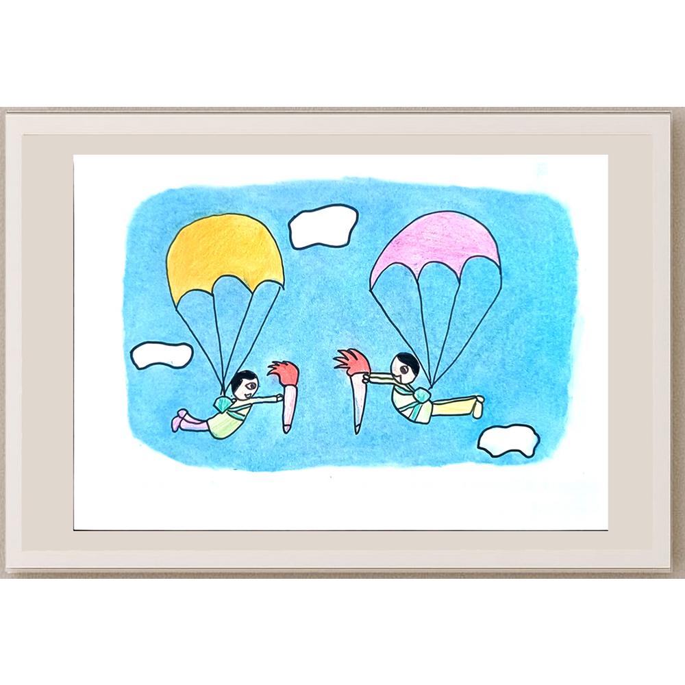 Mu Yujia 29x21cm Orijinal Karikatür BOD01418