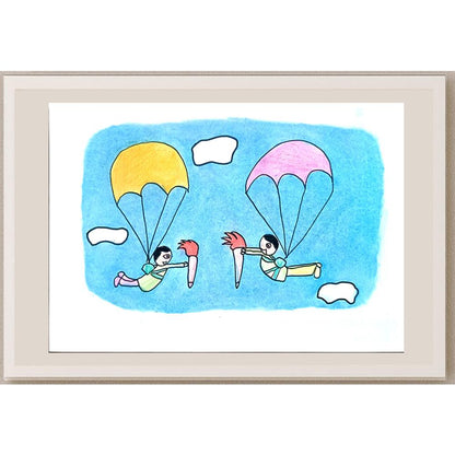 Mu Yujia 29x21cm Orijinal Karikatür BOD01418