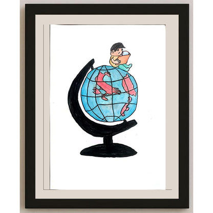 Zhao Shuai 29x21cm Orijinal Karikatür BOD01421