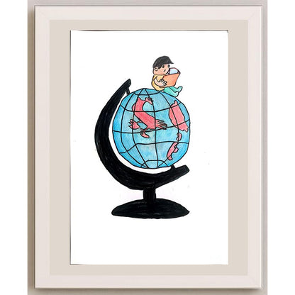 Zhao Shuai 29x21cm Orijinal Karikatür BOD01421