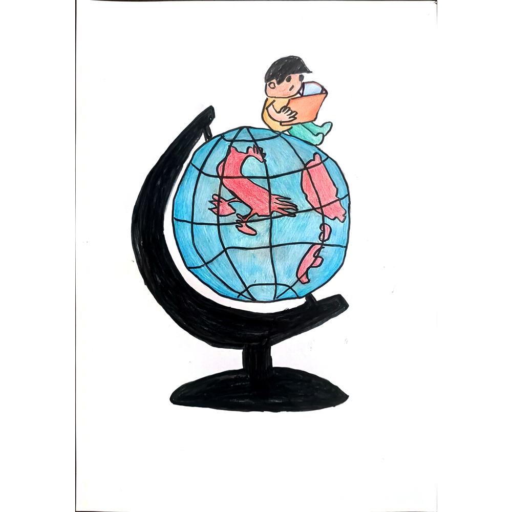 Zhao Shuai 29x21cm Orijinal Karikatür BOD01421