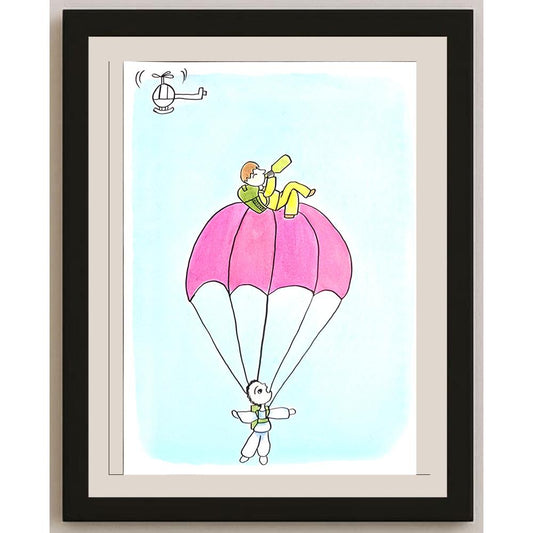 An Xin 29x21cm Orijinal Karikatür BOD01424