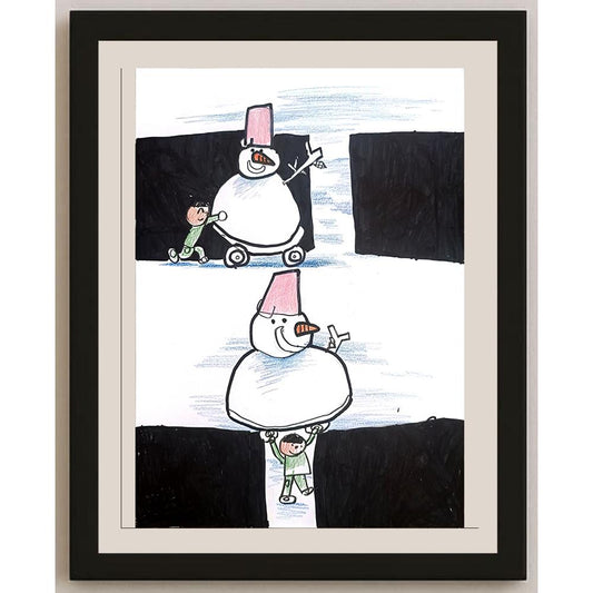 Zhang He 29x21cm Orijinal Karikatür BOD01425