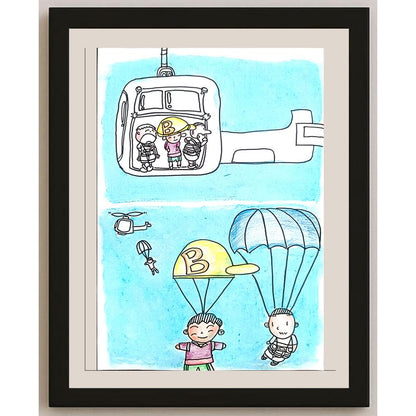 Zhang Si Qi 29x21cm Orijinal Karikatür BOD01428