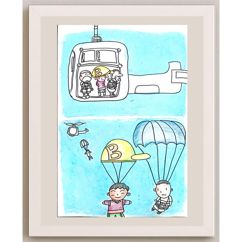 Zhang Si Qi 29x21cm Orijinal Karikatür BOD01428