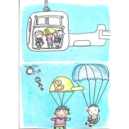 Zhang Si Qi 29x21cm Orijinal Karikatür BOD01428