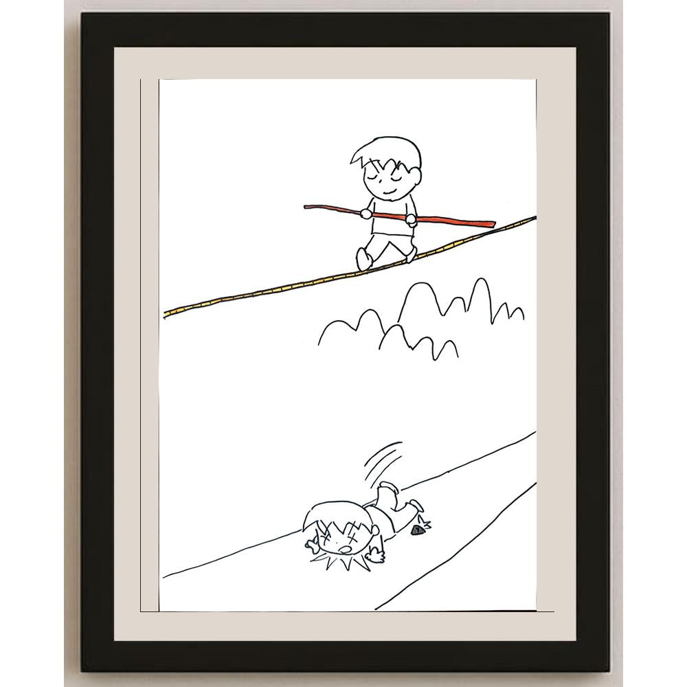 Kiu Bonen 29x21cm Orijinal Karikatür BOD01430