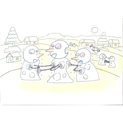 Ko Lok 29x21cm Orijinal Karikatür BOD01433