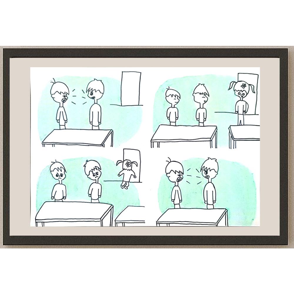 Jiahao Liu 29x21cm Orijinal Karikatür BOD01434