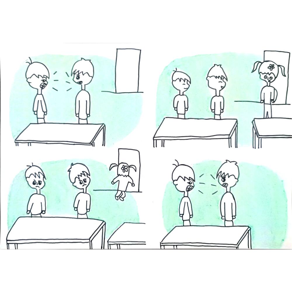 Jiahao Liu 29x21cm Orijinal Karikatür BOD01434
