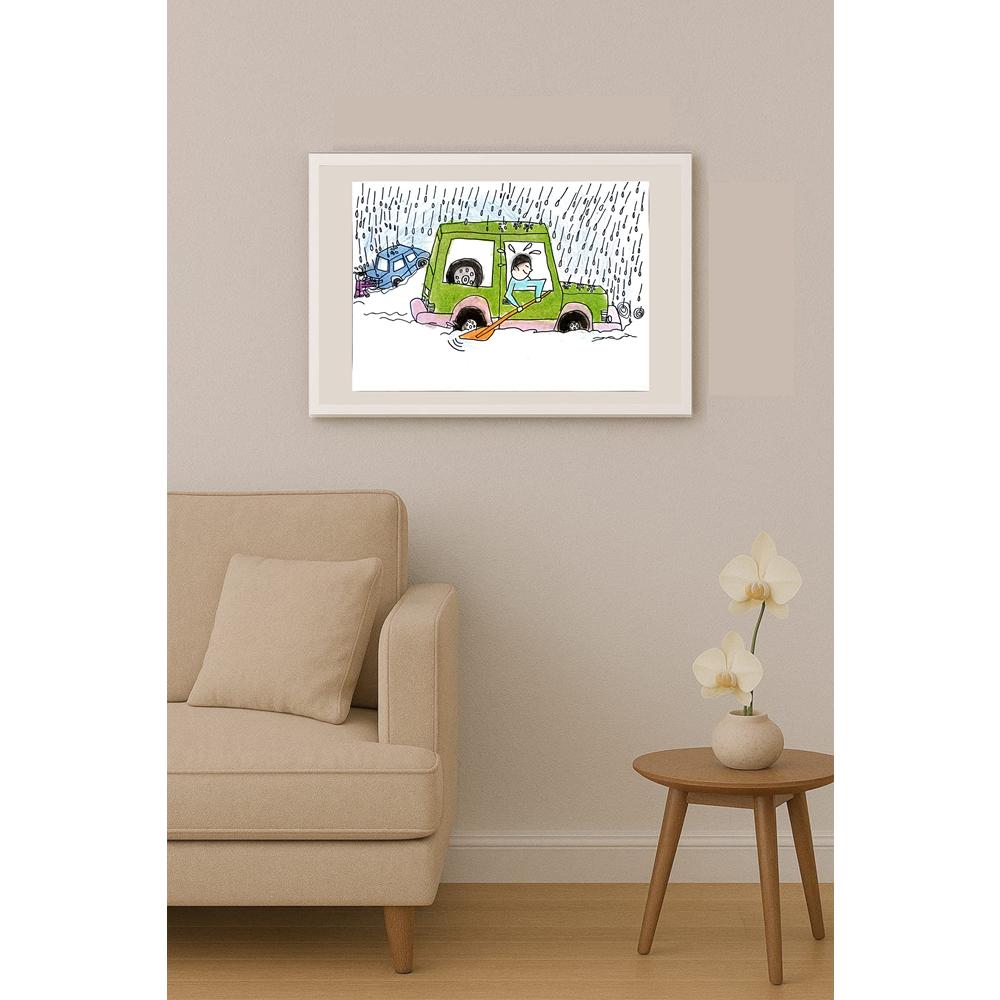 Zhang Si Qi 29x21cm Orijinal Karikatür BOD01435