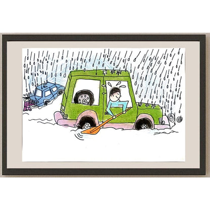 Zhang Si Qi 29x21cm Orijinal Karikatür BOD01435