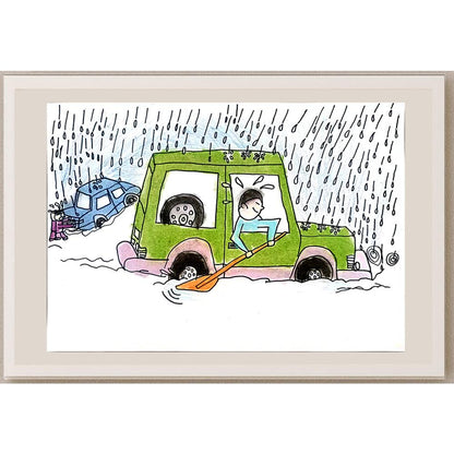 Zhang Si Qi 29x21cm Orijinal Karikatür BOD01435