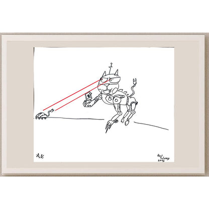 Aral Tolunay 43x30cm Orijinal Karikatür BOD01436