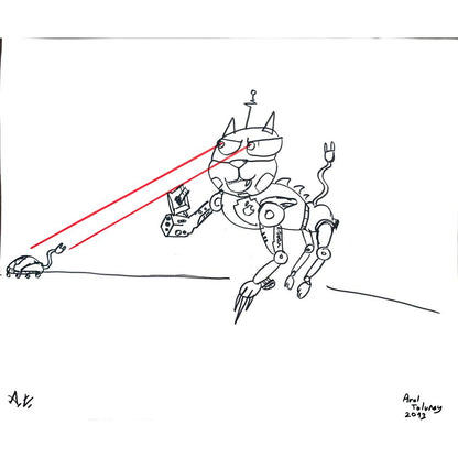Aral Tolunay 43x30cm Orijinal Karikatür BOD01436