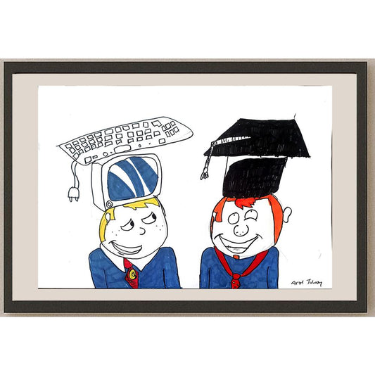 Aral Tolunay 43x30cm Orijinal Karikatür BOD01439