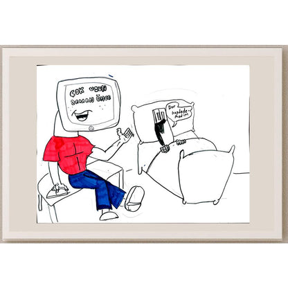 Aral Tolunay 43x30cm Orijinal Karikatür BOD01440