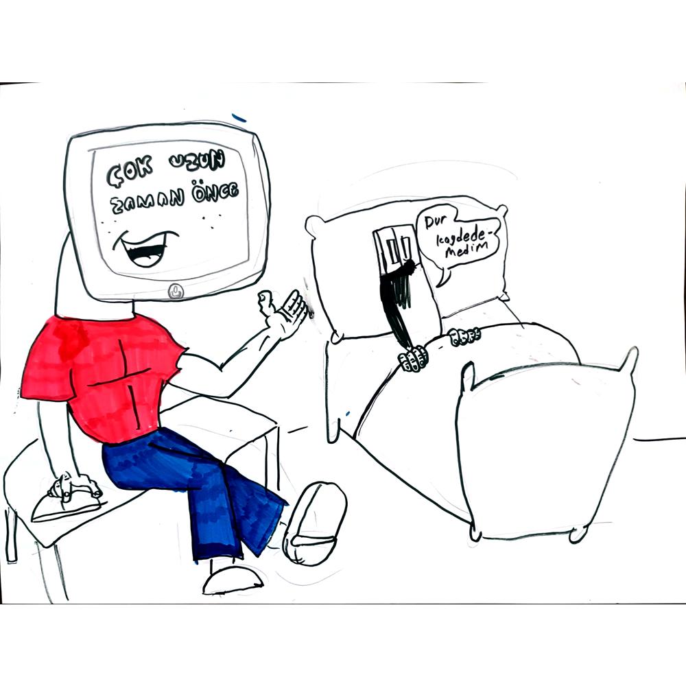 Aral Tolunay 43x30cm Orijinal Karikatür BOD01440